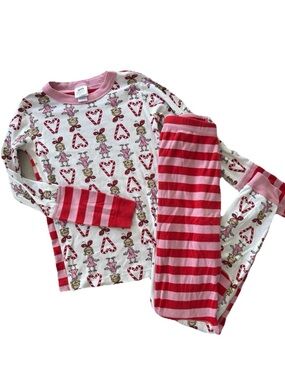 Hanna Andersson x Grinch Dr Seuss Cindy Lou Who Candy Cane Pajamas Size 12